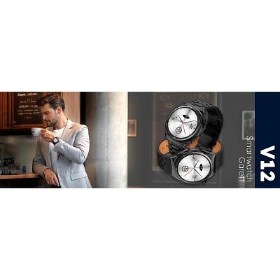 Smartwatch V12 Black steel GARETT