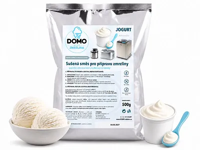 Směs na výrobu zmrzliny s jogurtovou příchutí - DV-JOGURT