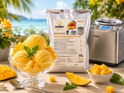Směs na výrobu zmrzliny s příchutí manga - DV-MANGO