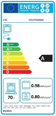Sporák K50 ETA 379390000, stříbrná