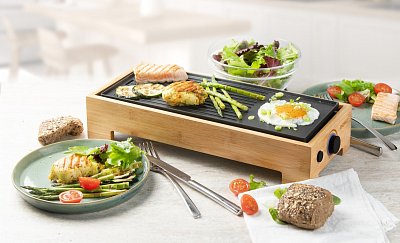 Stolní elektrický gril Plancha - Bamboo Style - DOMO DO9270G