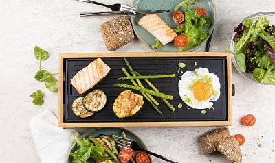 Stolní elektrický gril Plancha - Bamboo Style - DOMO DO9270G