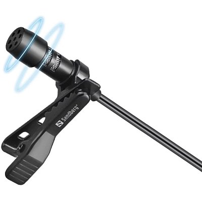 Streamer USB microphone w/clip SANDBERG