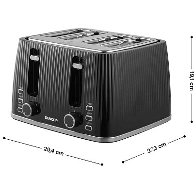 STS 7541BK Elektrický topinkovač SENCOR