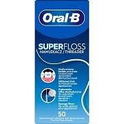SUPERFLOSS ZAVADĚČ NITĚ ROVNÁTKA ORAL-B