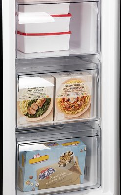 Šuplíkový mrazák - černý - PRIMO PR172DV