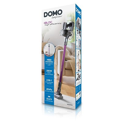 Tyčový aku vysavač 2v1 s BLDC motorem 22.2 V - DOMO DO247SV