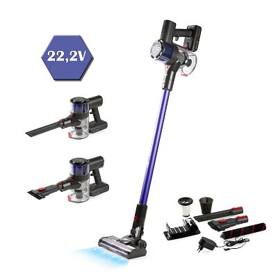 Tyčový aku vysavač 2v1 s BLDC motorem 22.2 V - PRIMO PR511SV