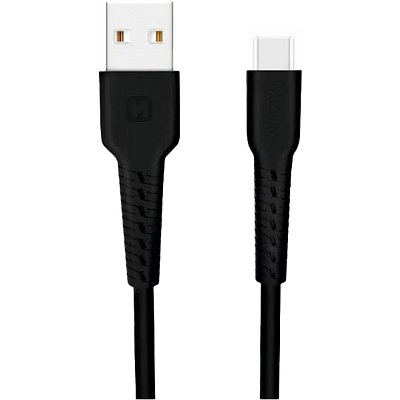 USB USB-C 1M BLACK SWISSTEN