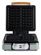 Vaflovač 4x7 s termostatem a časovačem - zelený - DOMO DO9279W