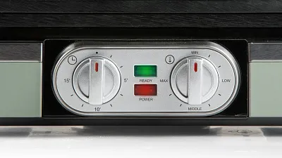 Vaflovač 4x7 s termostatem a časovačem - zelený - DOMO DO9279W