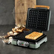 Vaflovač 4x7 s termostatem a časovačem - zelený - DOMO DO9279W