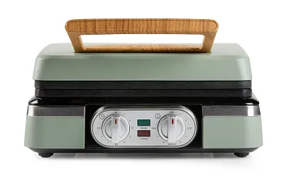 Vaflovač 4x7 s termostatem a časovačem - zelený - DOMO DO9279W