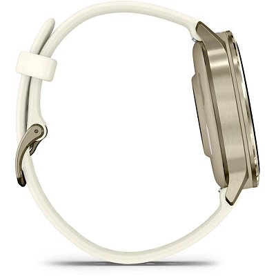 Venu 4 41mm Lunar Gold/Bone Silic band
