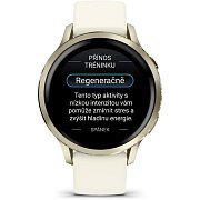 Venu 4 41mm Lunar Gold/Bone Silic band