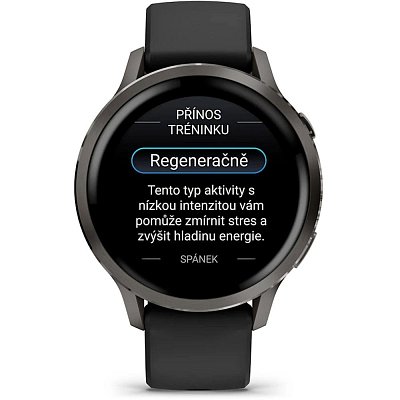 Venu 4 41mm Slate + Black silicone band