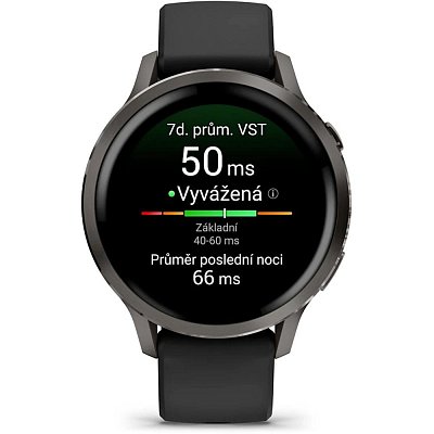 Venu 4 41mm Slate + Black silicone band