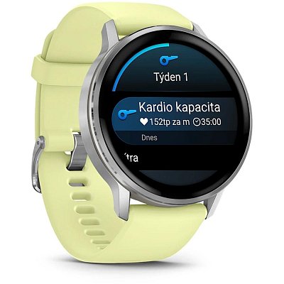 Venu 4 45mm Silver/Citron Silicone band
