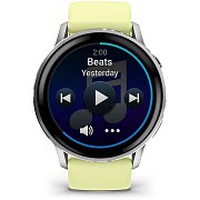 Venu 4 45mm Silver/Citron Silicone band