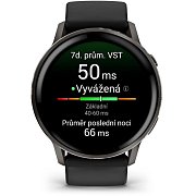 Venu 4 45mm Slate + Black Silicone band