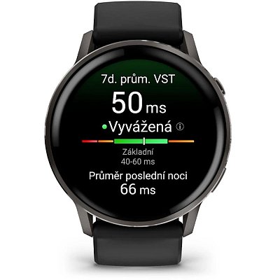 Venu 4 45mm Slate + Black Silicone band