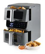 Vertikální dvojitá horkovzdušná fritéza 3,5+6,5 l - DOMO DO550FR
