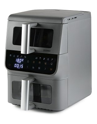 Vertikální dvojitá horkovzdušná fritéza 3,5+6,5 l - DOMO DO550FR