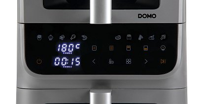 Vertikální dvojitá horkovzdušná fritéza 3,5+6,5 l - DOMO DO550FR