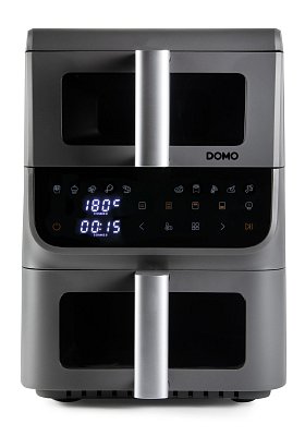 Vertikální dvojitá horkovzdušná fritéza 3,5+6,5 l - DOMO DO550FR