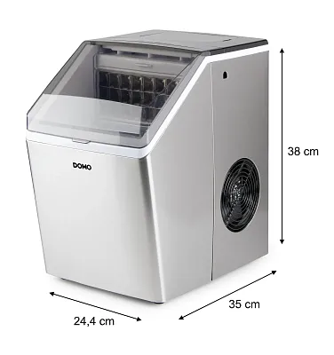 Výrobník čirých ledových kostek - nerez - DOMO DO9301IB