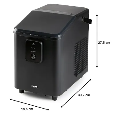 Výrobník ledu - matně černý, kompresorový - PRIMO PR409IB