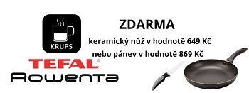 ZDARMA dárek při nákupu zboží značek Tefal, Rowenta, Krups