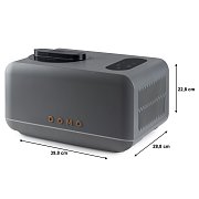 Zmrzlinovač s kompresorem - šedý - WOOD YOU - DOMO DO9306I