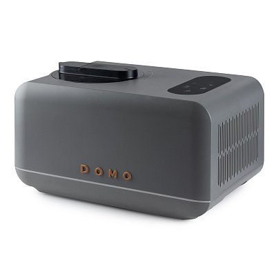 Zmrzlinovač s kompresorem - šedý - WOOD YOU - DOMO DO9306I